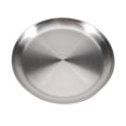 thumbnail image 2 of CNKOO Assiette Ronde en Acier Inoxydable 304 20CM Style Coréen Assiette à Fruits Châssis Plat (Argent), 2 of 7