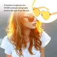 thumbnail image 3 of Gafas de sol Qarigey forma de corazón Naranja amarillo, 3 of 6