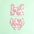 thumbnail image 5 of JAJAHO Summer Toddler Baby Girls Swimsuits Reversible Wear 2 Piece Bikini Set 6M-4Y Cartoon Printed Twist Front Cute Stylish Swimwear, 5 of 8