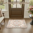 thumbnail image 4 of SIXHOME 2'x3' Vintage Floral Area Rug, Washable Non-Slip Rose Garden Accent Rug for Entryway Kitchen Bedroom, Beige Pink Multi, 4 of 6