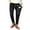 Black, variant on Jinda Men's Distressed Jeans Ankle Pants Stretch Tapered Chic Pull On Harem Pants Black 40
