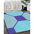 thumbnail image 3 of Ahgly Company Machine Washable Indoor Rectangle Transitional Blue Area Rugs, 6' x 9', 3 of 7