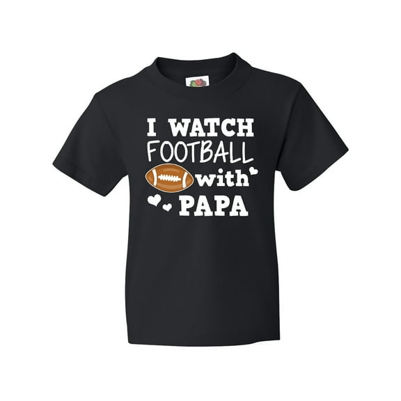 Inktastic I Watch Football with My Papa Youth T-Shirt