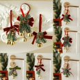 thumbnail image 2 of Velvet-Bow Xmas Tree Pinecone Pendant Charming Small Ornaments for Xmas Tree Home Holiday Decor, 2 of 5