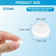 thumbnail image 2 of Uxcell 25 Bouchons de Trou en Silicone, pour Automobile (0.26-0.28 Pouces, Transparent), 2 of 7
