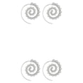 thumbnail image 4 of Jumpingount Round Spiral Earrings Anniversary Gift Lady Ear Use Dangle Personality Hanging Earring Popular Decorations Accessories Pedant Type7 NO7, 4 of 6