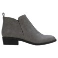 thumbnail image 3 of SUN STONE Womens Gray Comfort Goring Cadee Round Toe Block Heel Zip-Up Booties 8.5 M, 3 of 5
