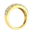 thumbnail image 4 of 1/2 Carat Diamond Wedding Band Ring in 18K Yellow Gold over Sterling Silver (Ring Size 8.5) - IGI Certified, 4 of 7