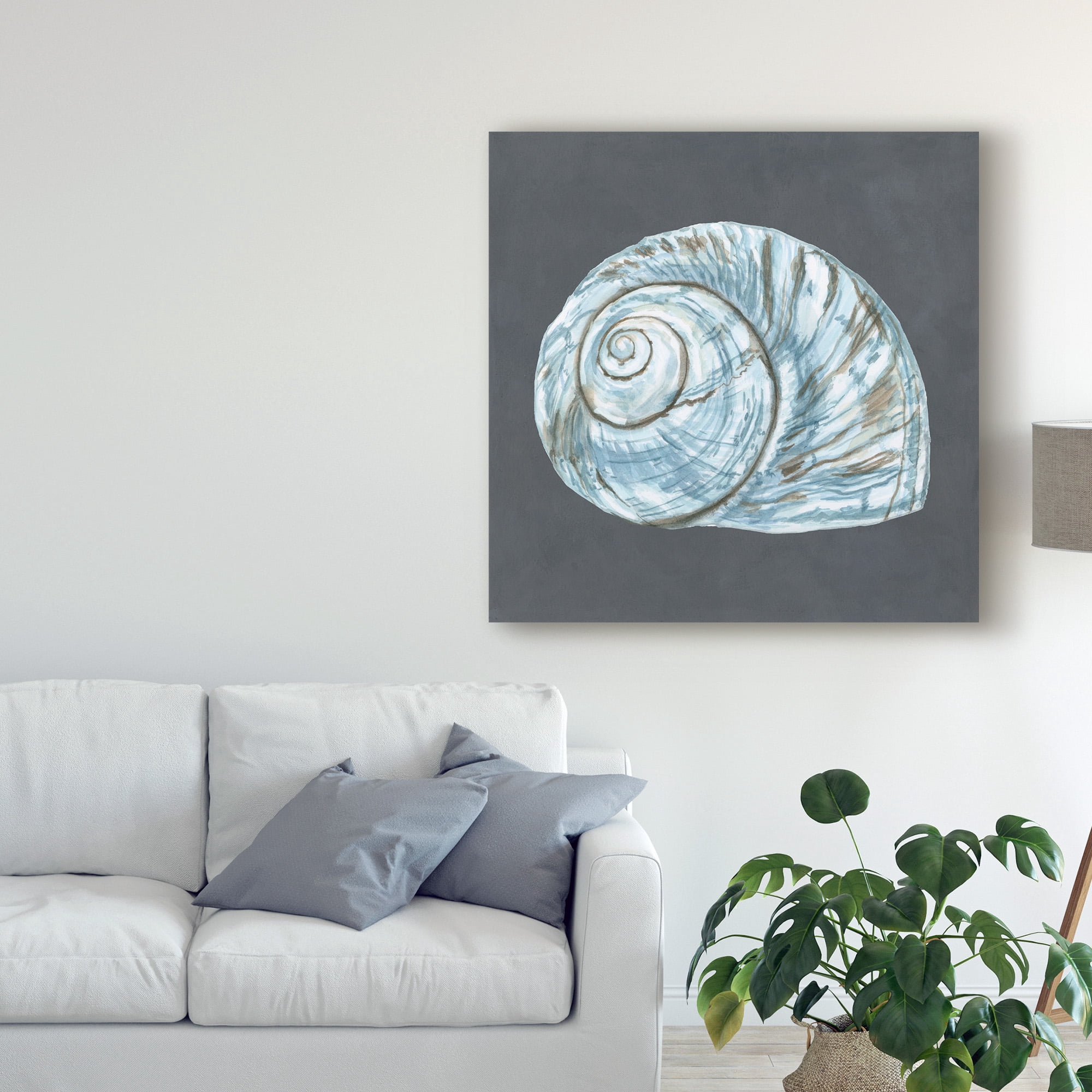 Trademark Fine Art 'Shell on Slate VIII' Canvas Art by Megan Meagher