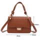 thumbnail image 2 of Los bolsos de cuero sintéticos son retro y simples, adecuados para citas de fiesta y bolsos de hombro para desplazamientos diarios.Marrón oscuro, 2 of 5