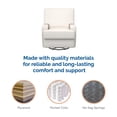thumbnail image 5 of Baby Relax Rylan 4-in-1 Swivel Glider Rocker Recliner Chair, White, 5 of 12