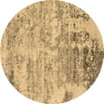 thumbnail image 1 of Ahgly Company Indoor Round Oriental Brown Industrial Area Rugs, 4' Round, 1 of 4