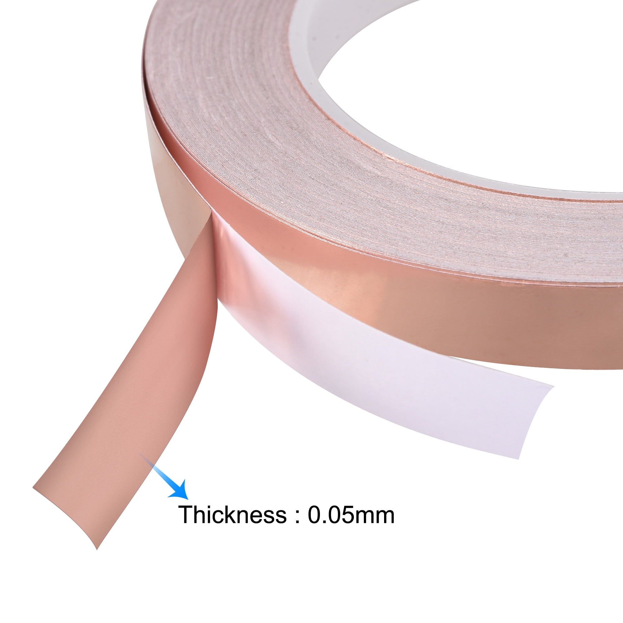 Uxcell Single-Sided Conductive Tape Copper Foil Tape 5mm/6mm/8mm/10mm x 30m/98.4ft 4 packs