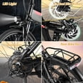 thumbnail image 3 of Gocio 20" Folding Electric Bike, Electric Bicycle with Double Shock Absorption 500W EbikeProfessional 7 Speed Electric Commuter Bike Ebike for Adult 374.4WH Electric Bike, 3 of 8