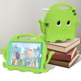 thumbnail image 3 of SaniMore for iPad 10.2" 9th/8th/7th Generation Kids Waterproof Case, EVA Foam Cover with Shoulder Strap & Screen Protector Pencil Holder Kickstand & Holder Shockproof Protective Shell, Grassgreen, 3 of 8