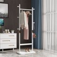thumbnail image 3 of Coat Racks solid wood hanger 23.6* 11*64.1in Solid environmental protection easy to assemble beautiful can be placed in the bedroom/entrance/living room, 3 of 7