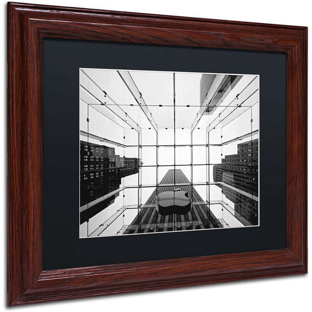 Trademark Fine Art "Big Apple I" Canvas Art by Nina Papiorek, Black Matte, Wood Frame