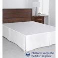 thumbnail image 3 of SKY BEDDINGS Luxury Pleated King Bed Skirt with Split Corners - 18 Inch Tailored Drop - Pleated Dust Ruffle - Wrinkle-Free 100% Microfiber - Easy Fit, Soft & Durable - White, 3 of 5