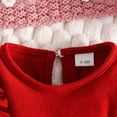 thumbnail image 6 of Ulanda Newborn Baby Girl Clothes Jumpsuit Ruffle Romper Bodysuit Pants Headband One-Piece Coming Home Hospital Outfits (Red, 3-6 Months), 6 of 9