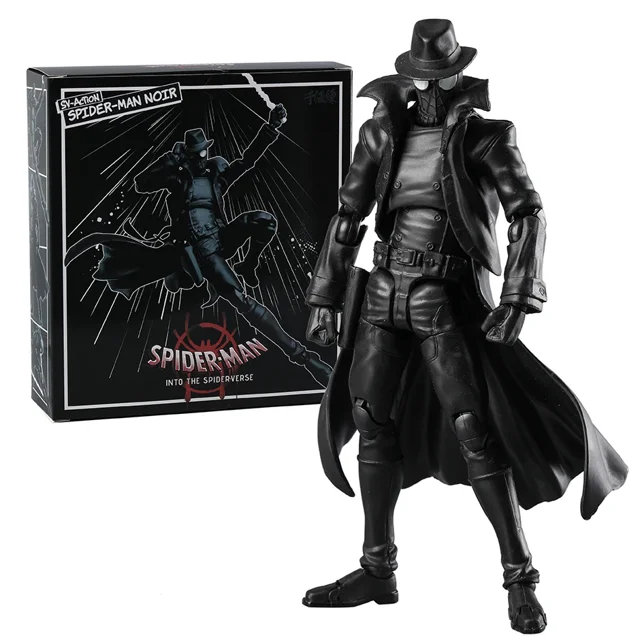SpiderMan Into the Spider Verse SV Acción SpiderMan Noir Figura de acción Sentinel