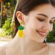thumbnail image 3 of GOOHOCHY 1 par pendientes bohemio aretes de piña con cuentas aretes de frutas con cuentas aretes para mujeres, 3 of 8