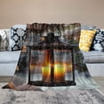 thumbnail image 2 of Chilfamy Snow Lantern Candle Throw Blanket for All Seasons, Unisex Gift Blanket, Perfect Gifts for Christmas 40x50in, 2 of 6