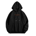 thumbnail image 4 of felwors Enough - Oversized Hoodie for Women & Teen Girls, Graphic Pullover Sweatshirt Top Black, S, 4 of 4