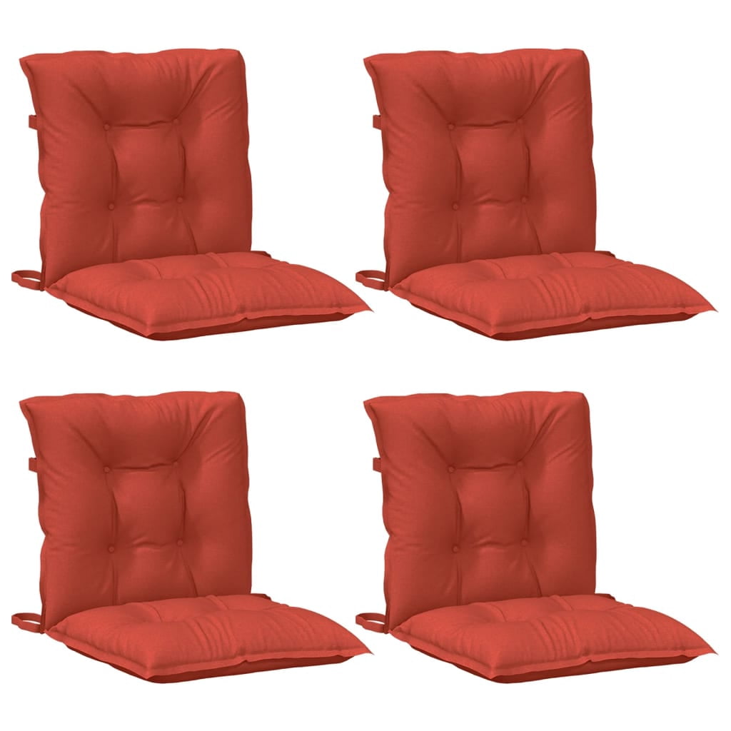 vidaXL Lowback Chair Cushions Seat Pad Outdoor Garden Patio Furniture Fabric