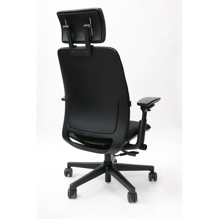 Amia Chair By Steelcase With Headrest Fully Adjustable Model Black Fabric