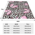 thumbnail image 2 of Leopard Blanket for Women Girls Leopard Blanket Gifts 60" X 50" Flannel Pink Butterfly and Leopard Design Throw Blankets for Bed Living Room Sofa Couch Soft Warm Lightweight Cozy Leopard Decor, 2 of 6