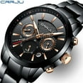 thumbnail image 2 of CRRJU Men Watch Top Fashion Luxury Brand Casual Chronograph Quartz Wristwatch Waterproof 30M, 2 of 6