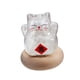 thumbnail image 3 of Tarro de cristal con forma de gato de la suerte, bonito, decorativo, creativo, transparente, mini. Estilo A, 3 of 9