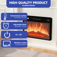 thumbnail image 7 of ModFusion 70" Dark Rustic Farmhouse TV Stand with LED Fireplace Heater, Remote Control & Storage for up to 80" TVs, 7 of 7