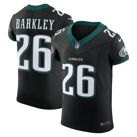 Men's Nike Saquon Barkley Black Philadelphia Eagles Alternate Vapor F.U.S.E. Elite Jersey