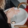 thumbnail image 3 of Juego de tapones de goma para fregadero, tapón de desagüe para lavabo con anillo colgante para bañera, cocina y baño, 3 tamaños, 6 piezas (Beige) JM, 3 of 5