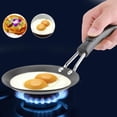 thumbnail image 3 of Cute Mini Frying Pan Poached Egg Model Skillet Small Wok Kitchen Cooker Electric Wood Handle, 3 of 5