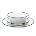 thumbnail image 2 of Bistro Blue Rim Porcelain 16 Piece Dinnerware Set, Service For 4, 2 of 3
