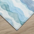 thumbnail image 2 of Addison Rugs Indoor/ Outdoor Surfside Ombre Wave Washable Rug New Blue - 8' x 8', 2 of 5