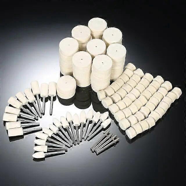 129Pcs Dremel Accessories Polishing Wheel Polishing Tools Wool Felt Metal Surface Buffing Polishing Wheel for Rotary Tool