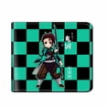 thumbnail image 1 of Billetera Kamados Tanjirous, con personajes de anime, delgada y plegable, 1 of 2