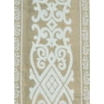 thumbnail image 6 of Venice Collection Elena Luxury Jacquard Curtain Panel with Attached Waterfall Valance & Scarf, Beige, 54x84 inc, 6 of 6