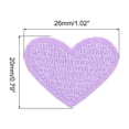 thumbnail image 2 of Uxcell Heart Shaped Patches Rose Pink Embroidered Sew on Love Applique Patches 15 Pack Light Purple, 2 of 4