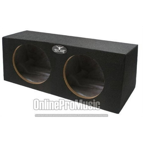 Absolute MDHF10 10" Dual Sealed Box with Angled Back