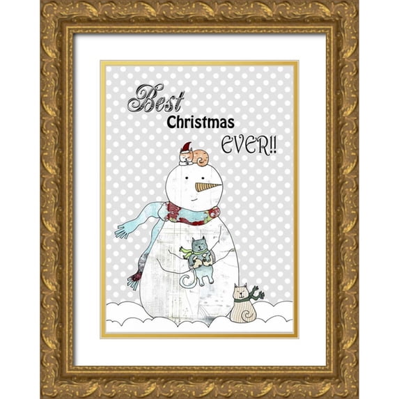 Ogren, Sarah 14x18 Gold Ornate Wood Framed with Double Matting Museum Art Print Titled - Best Christmas Ever