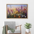 thumbnail image 3 of PixonSign Framed Canvas Print Wall Art Rustic Countryside Wildflower Garden Nature Wilderness Illustrations Modern Art Botanical Floral Farmhouse/Country Relax/Calm/Cozy for Bedroom - 16"x24" Natural, 3 of 5