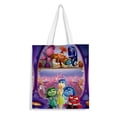 thumbnail image 1 of Inside Out Bolso de tela con estampado de lienzo para mujer, bolsa de compras reutilizable y estética, con cremallera interior, regalo para mujer,40*40cm., 1 of 6