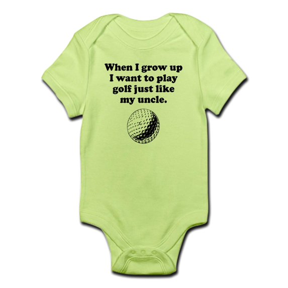 CafePress - Play Golf Like My Uncle Body Suit - Baby Light Bodysuit