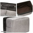 Sea Team 3Pack Canvas Storage Bins, 22x15x13 in, Soft Organizing