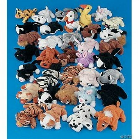 Plush Mini Bean Bag Animal Assortment 50 Pieces - Walmart.com