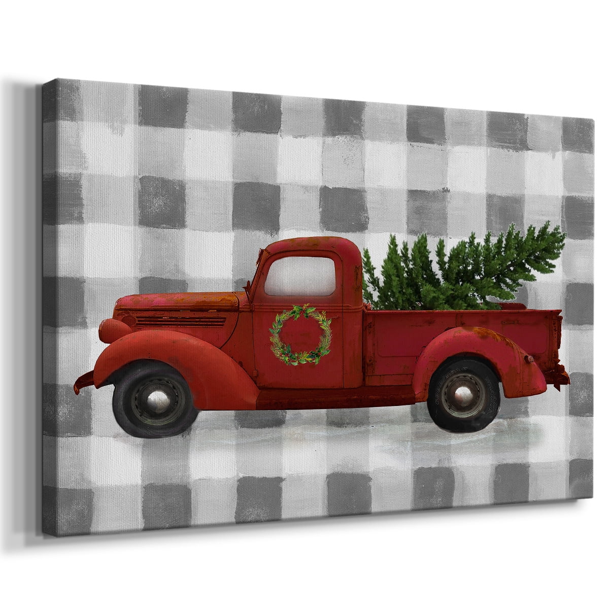 Buffalo Check Truck- Gallery Wrapped Canvas